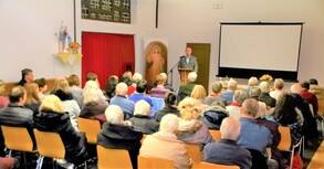 Vortrag im Francesco-Saal des Klosters Waghusel, November 2019